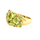 Pre Owned 9ct Peridot and Diamond Ring ZQ91